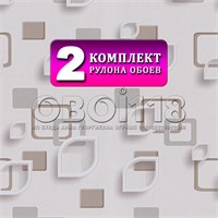 {{photo.Alt || photo.Description || 'Обои бумажные моющиеся Брянские обои, Геометрия-2 (2), 2 шт х (0,53х10м). Комплект 2 рулон'}}