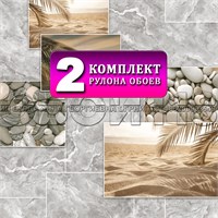 {{photo.Alt || photo.Description || 'Обои бумажные моющиеся 2 шт х (0,53х10м) Майорка 14160 (2) Gomel-FOX. Комплект 2 рулона'}}