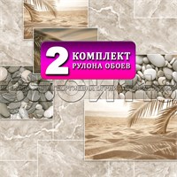 {{photo.Alt || photo.Description || 'Обои бумажные моющиеся 2 шт х (0,53х10м) Майорка 14161 (2) Gomel-FOX. Комплект 2 рулона'}}