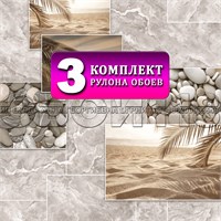 {{photo.Alt || photo.Description || 'Обои бумажные моющиеся 3 шт х (0,53х10м) Майорка 14163 (3) Gomel-FOX. Комплект 3 рулона'}}