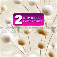 {{photo.Alt || photo.Description || 'Обои бумажные дуплекс 2 шт х (0,53х10м) Бонни 14191 (2) Gomel-FOX. Комплект 2 рулона'}}