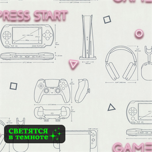 {{photo.Alt || photo.Description || 'Обои 1,06*10м PALITRA Джойстик/Gamepad 72157-22'}}