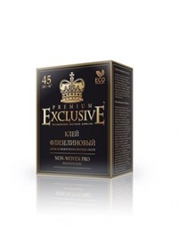 Клей обойный EXClusive PREMIUM PRO / ПРЕМИУМ ПРО для флизелиновых обоев, до 45 м2, 250 гр. ЭКС 45