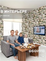 Обои бумажные моющиеся 2 шт х (0,53х10м) Камни 7 (2) Брянские обои. Комплект 2 рулона Камни 7 (2)